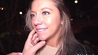 Martin Gun's Wild Brunette Passion by the River in Public