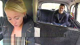 Female Fake Taxi Hot blonde sucks and fucks Czech cock