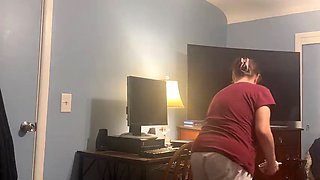 Mature mom sucks his dick till he explodes in her throat gagging her on his sperm!