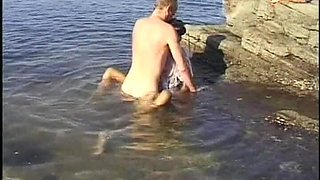 Brown Girl From Germany Got Cum All Over Her Pussy in Pool Sextape