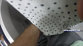 Crazy Fantasy! Petting in the Train  Stranger Man Lift Skirt and Touch My Pussy on Subway and Liked!