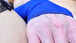 Hot Nylon Solo Three-hole Fuck!
