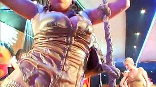 Naughty amateur German Milf group sex action