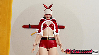 Elf Tomoki in Merry Xmas 3D Hentai with Pantyhose - Teasing Thighjob on Big Cock, Piledriver POV Fuck, and Lifting Missionary