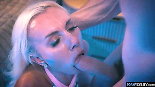 Hard fuck in the doggy style with a busty blonde Anna Kolba