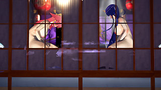 Genshin Impact - Yae Miko and Raiden Shogun Japanese Gangbang Sex - 3D Hentai Animations