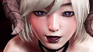 Rule34 Dominatrix Anime Girl - Intense Bondage Blowjob and Big Dick Handjob, 3D Hentai Animation with Facial Cumshot