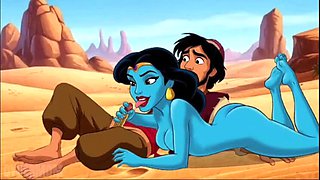 Aladdin Hentai: Genie Grants Jasmine's Dirty Wishes - Cartoon Porn Parody