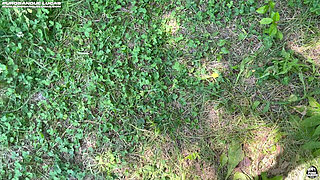 After the Ride: Outdoor Sex in the Woods with a Petite Ass