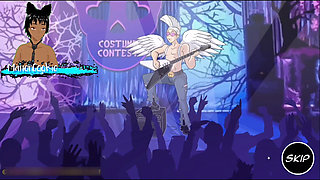 Kelsey Charms Halloween Contest - Time to See Who Can Last Longer in Sex on Halloween