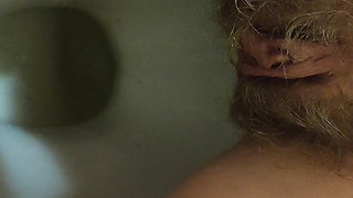 MILF Pee Close up View in the Toilet From Hairy Pussy
