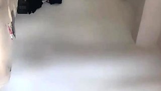 Amateur striptease and Solo masturbation