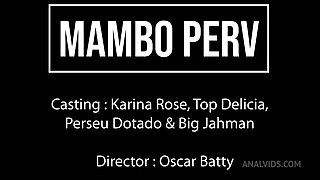 Very Slim Brazilian Beauty, Karina Rose Fucked By 3 Monster Cocks