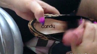 Cumshot in High Heels Amateur Handjob