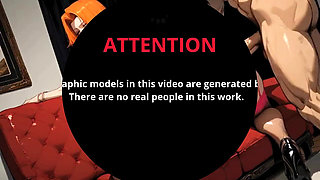 Waifu. Redhead Big Ass Anal Anime Hentai 3D Animation