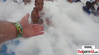 Petite amateur porn Thai teenager dildoed herself