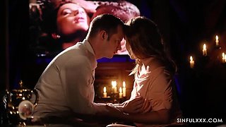 Antonia Sainz and Sam Bourne's First Date Passion: Romantic Sex and Blowjob in HD