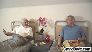 Pill Time for Grandpa Nana Garnet: Blowjob and Doggystyle Action!