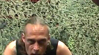 Dominating bondage wax play