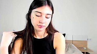 Beauty girl masturbation with dildo