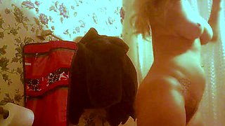 Jen Dancing Before Shower