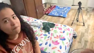 My neighbor visits me