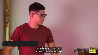 Shame4k. she does nasty stuff on faux dildos