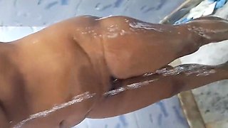 Hot Wife Bath Time In Shower