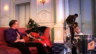 Brunette slut with perfect big boobs is alone