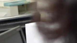 Office Temptation. Black Stockings Worker Teases with Sheer Lines, Close Touch Turns Into a Private Heated Moment - Part 2