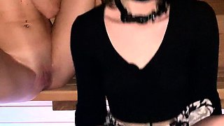 Monika Sweet masturbates her pussy and ass with toy
