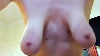 Playing with My Mature Girl's Saggy Tits