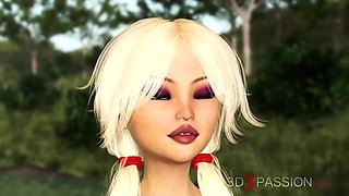 Promiscuous princess's 3d sex action