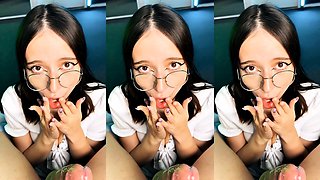 Amateur czech babe takes facial and rides cock