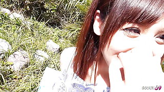 Petite Japanese Step-sister Seduce to Defloration Outdoor Fuck While Holiday Trip in Uncensored JAV Porn