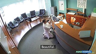 Beautiful redhead chick Nice Little gets nicely fucked in the office