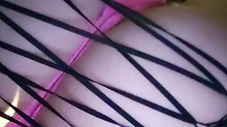 Close up POV of teen sucking cock