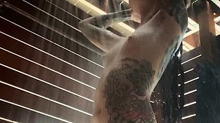 Sweet brunette solo masturbation in a car