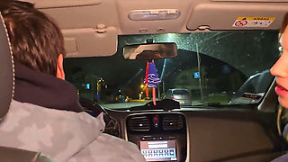 A Double Blowjob in My Friend's Car Dirty Morbid Girls