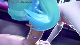Mantis X: Cyberpunk Rebecca's Anal & Blowjob Action