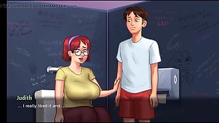 Quiet Girl Judith Anal Fuck in Summer Heat - Summertime Saga Wild 4K HD