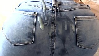 For The First Time I Allow Our Maids Stepson To Cum In My Ass With A Jean