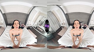 Brunette Jasmine Jayne rides cock in cowgirl and reverse cowgirl