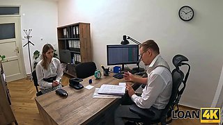 Loan4k. aggressive xxx with a teenage student on the table