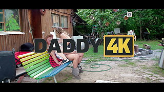 DADDY4K. StepDaddy's garden is the perfect place to bang girls