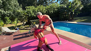 Outdoor Sexwrestle Tatiana Steele Vs Jay Spear