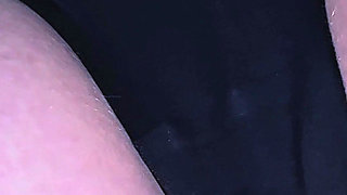 Stranger Cums Hard Inside Her Panties Under Skirt on Subway Train