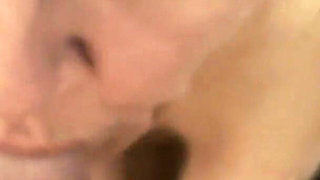 Mature wife marie enjoying a cock melting in her mouth