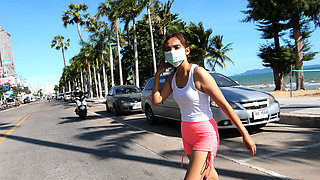 Thai amateur porn girlfriend coffee massage and POINT OF VIEW giving head