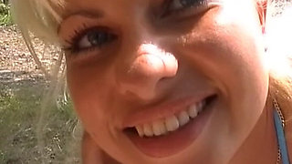 This Babe From Germany Got Her Pussy Spread Out Outdoor